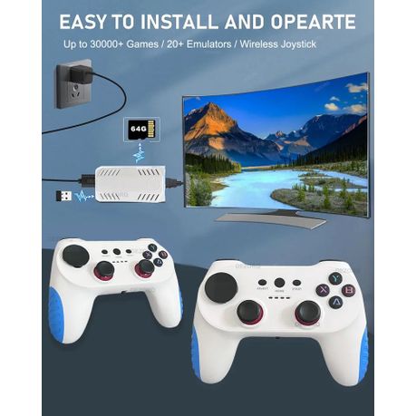 Retro Gaming Console 128GB-Game Stick Built in 50000+ Games & 50+ Emulators