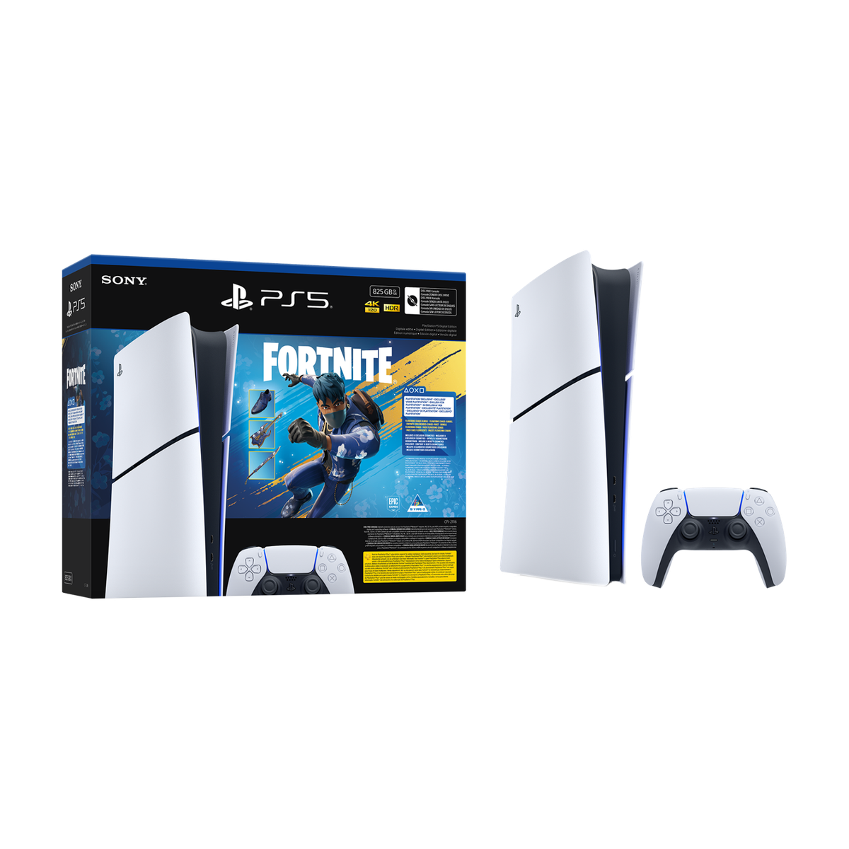 PS5 Playstation 5 Digital (E) + Fortnite Voucher + Ps S