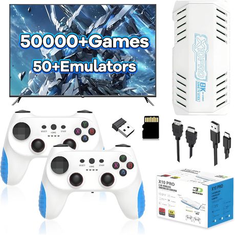Retro Gaming Console 128GB-Game Stick Built in 50000+ Games & 50+ Emulators